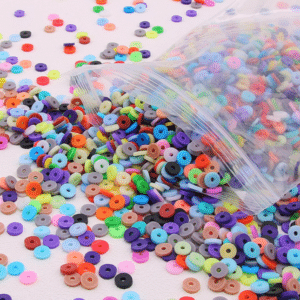 * Mixed Colour Flat Clay Beads (5000pcs)