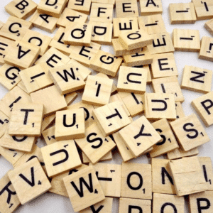 * Wooden Scrabble Tiles (100pcs)