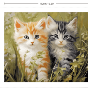 * DZ47132 Canvas Paint By Numbers – Kittens (40x50cm)