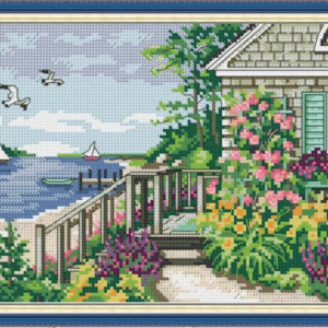 * Cross Stitch FA397 - Waterfront Villa's 30x21cm (14CT)