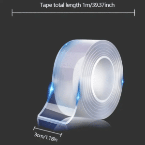 * Clear Double Sided Tape (Washable & Reusable)