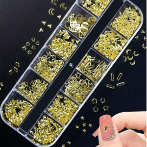 Nail Art Charms - Metallic Gold Mixed