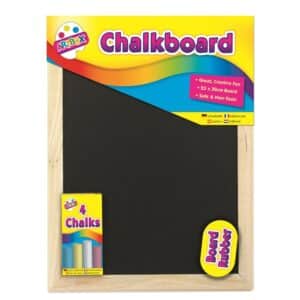 * Chalkboard With Chalk & Rubber 23x30cm