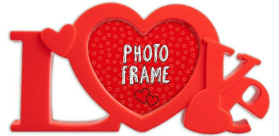 * 3D Love Photo Frame - Red