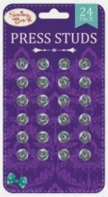 * Sewing Press Studs 13mm (24)