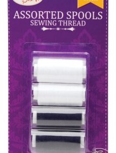 * White & Black Sewing Thread Pack (4 Pack)