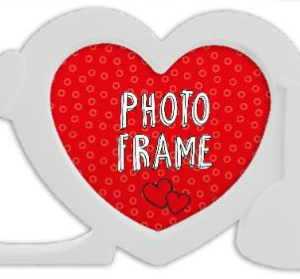 * 3D Love Photo Frame - White