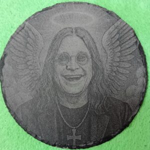 Engraved Slate Coaster – Ozzy Osbourne Design 2