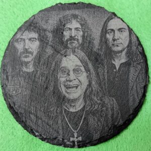 Engraved Slate Coaster – Ozzy Osbourne Design 5