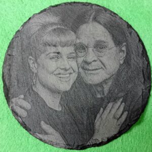 Engraved Slate Coaster – Ozzy Osbourne Design 6