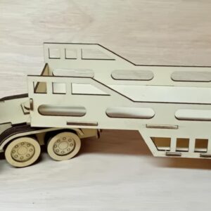 Make & Paint Your Own 3D Wooden Haulage Truck Model