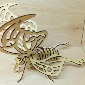 Make & Paint Your Own 3D Wooden Butterfly Model