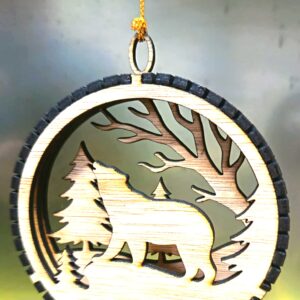 3D Wooden Hanging Christmas Decoration – Polar Bear