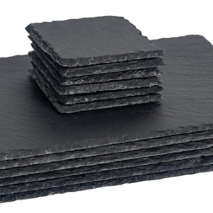 12 Piece Slate Table Set, 6 Coasters, 6 Table Mats (Personalised)